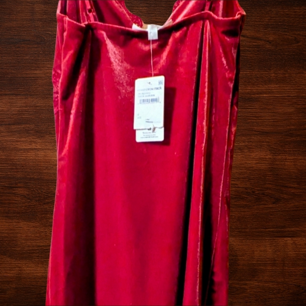 🇺🇸 Pink Rose Velvet Slip Dress - Nordstrom Rack - Small - Picture 3 of 4
